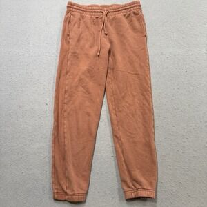 TNA Aritzia Sweatpants Women's Small Brown Cozy Fleece Boyfriend Fit Loungewear